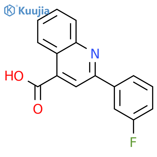 4-Quinolinecarboxylic acid, 2-(3-fluorophenyl)- structure