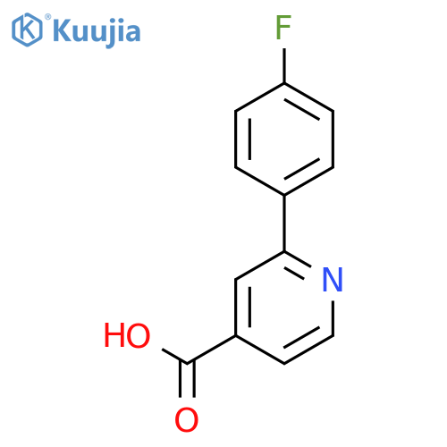 2-(4-fluorophenyl)isonicotinic acid structure