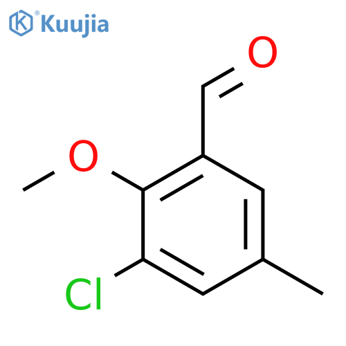 3-Chloro-2-methoxy-5-methylbenzaldehyde structure