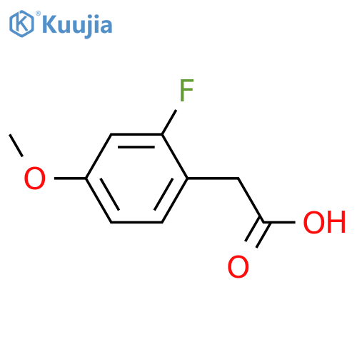 2-(2-fluoro-4-methoxyphenyl)acetic acid structure