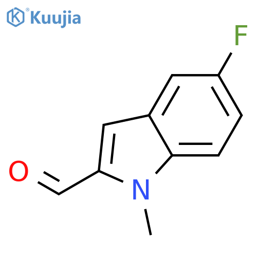 5-Fluoro-1-methyl-1H-indole-2-carbaldehyde structure
