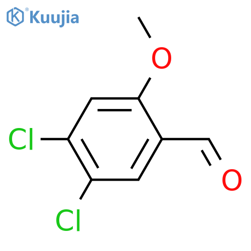 4,5-dichloro-2-methoxybenzaldehyde structure