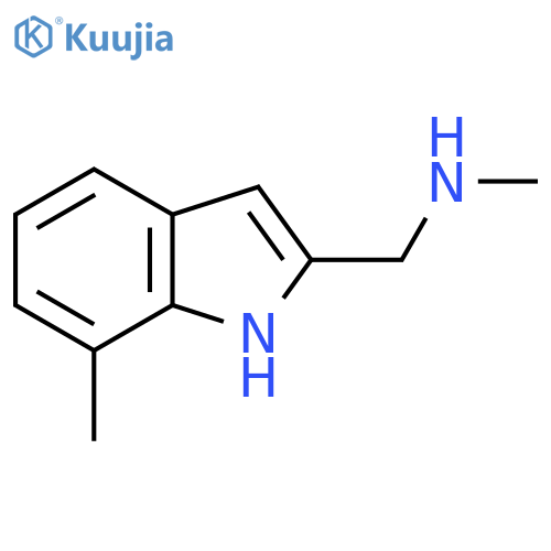 Methyl[(7-methyl-1H-indol-2-yl)methyl]amine structure