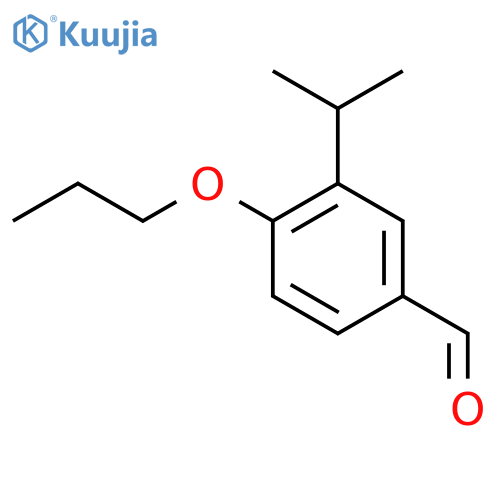3-(propan-2-yl)-4-propoxybenzaldehyde structure