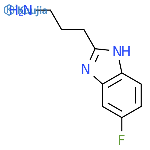 3-(5-fluoro-1H-benzimidazol-2-yl)propan-1-amine structure
