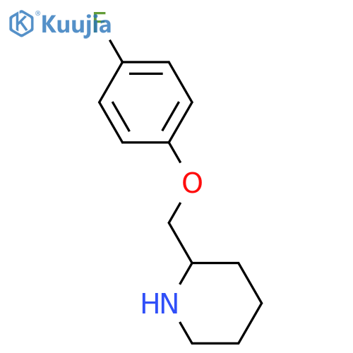 2-[(4-FLUOROPHENOXY)METHYL]PIPERIDINE structure