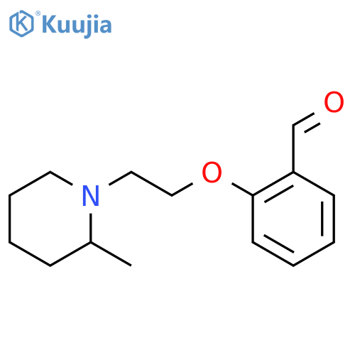 2-[2-(2-methylpiperidin-1-yl)ethoxy]benzaldehyde structure