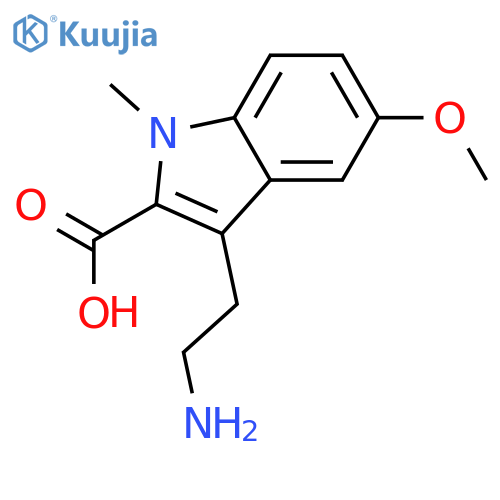 3-(2-Aminoethyl)-5-methoxy-1-methyl-1H-indole-2-carboxylic acid structure