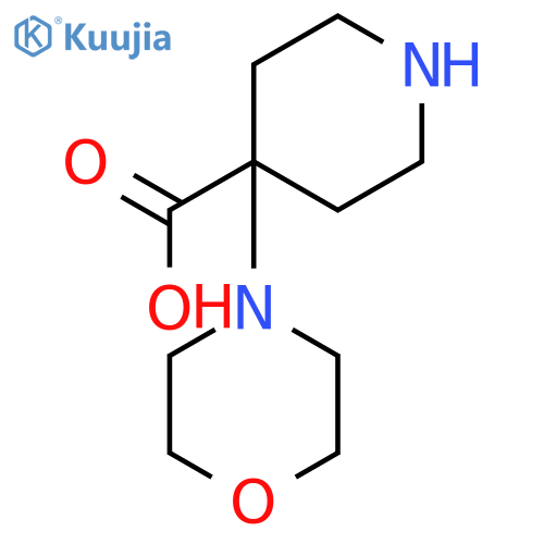 4-Morpholin-4-ylpiperidine-4-carboxylic acid structure