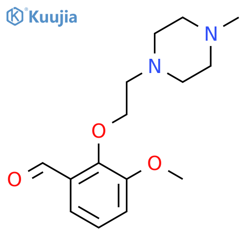 3-Methoxy-2-2-(4-methyl-piperazin-1-yl)-ethoxy-benzaldehyde structure