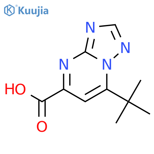 7-tert-Butyl-[1,2,4]triazolo[1,5-a]pyrimidine-5-carboxylic acid structure