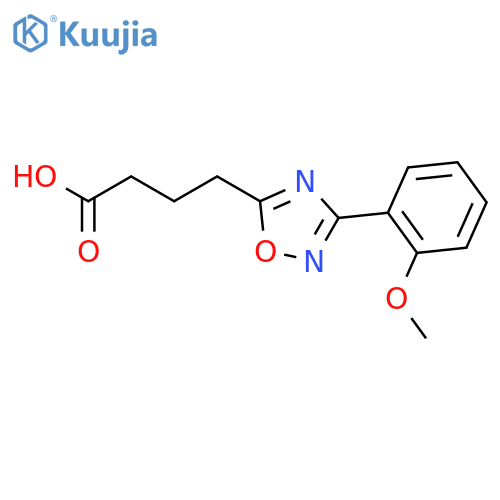 4-3-(2-Methoxyphenyl)-1,2,4-oxadiazol-5-ylbutanoic Acid structure
