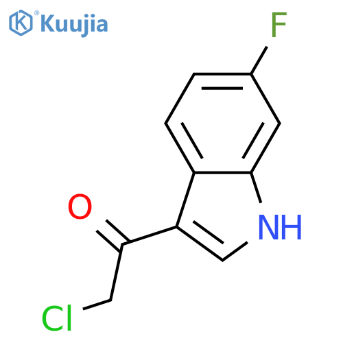 2-chloro-1-(6-fluoro-1H-indol-3-yl)ethanone structure