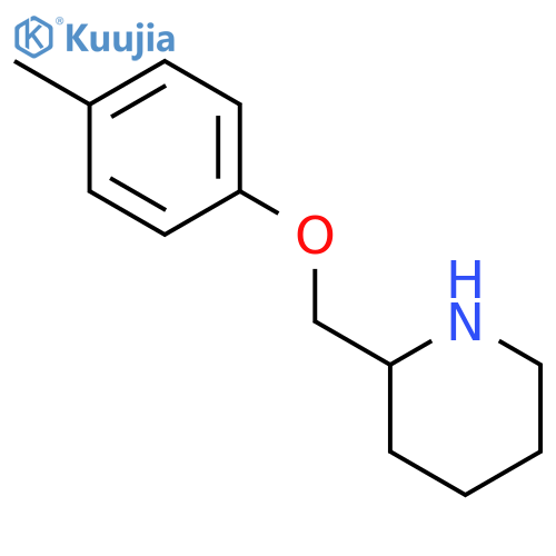 2-[(4-Methylphenoxy)methyl]piperidine structure