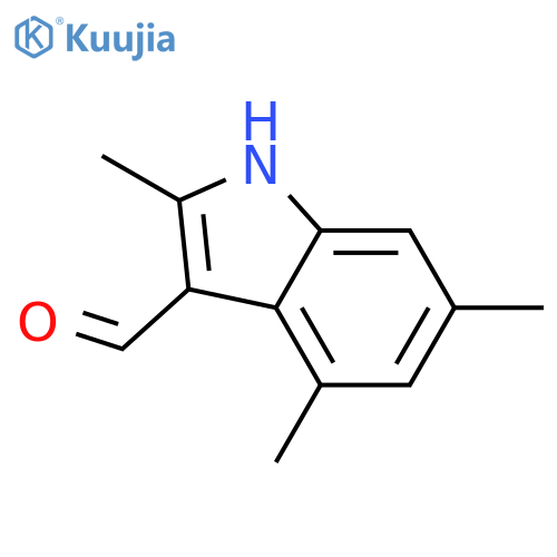 2,4,6-Trimethyl-1H-indole-3-carbaldehyde structure