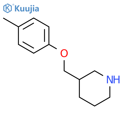 3-(4-Methylphenoxy)methylpiperidine structure
