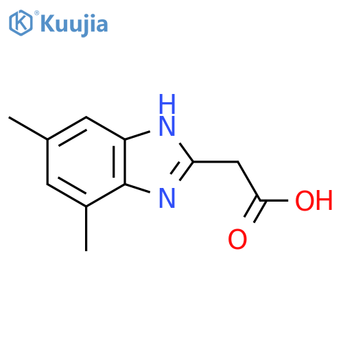 (5,7-Dimethyl-1H-benzoimidazol-2-yl)-acetic acid structure
