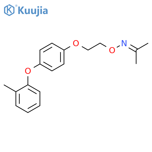 2-Propanone, O-[2-[4-(2-methylphenoxy)phenoxy]ethyl]oxime structure