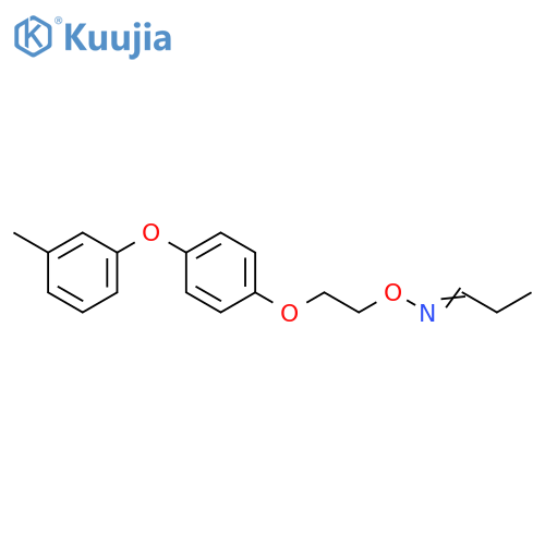 Propanal, O-[2-[4-(3-methylphenoxy)phenoxy]ethyl]oxime structure