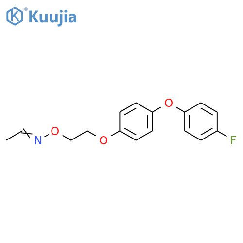 Acetaldehyde, O-[2-[4-(4-fluorophenoxy)phenoxy]ethyl]oxime structure