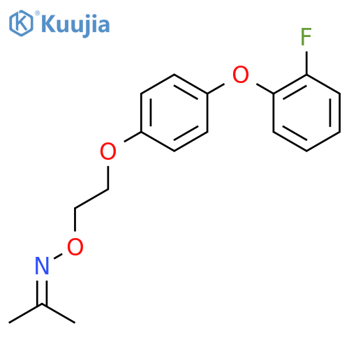 2-Propanone, O-[2-[4-(2-fluorophenoxy)phenoxy]ethyl]oxime structure