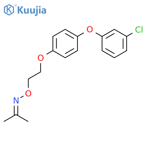 2-Propanone, O-[2-[4-(3-chlorophenoxy)phenoxy]ethyl]oxime structure