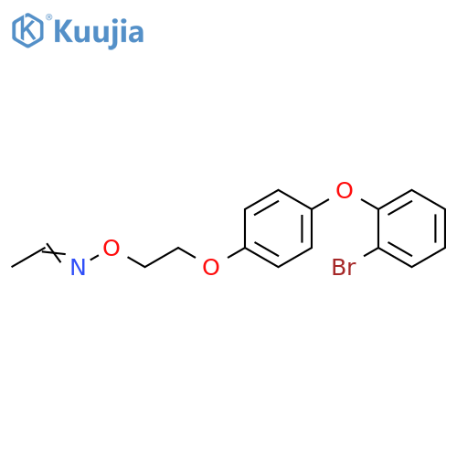 Acetaldehyde, O-[2-[4-(2-bromophenoxy)phenoxy]ethyl]oxime structure