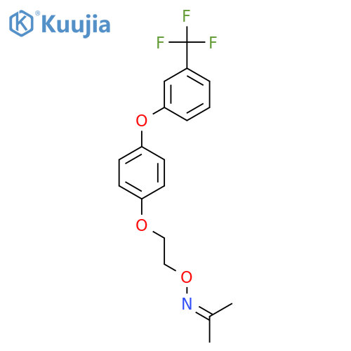 2-Propanone, O-[2-[4-[3-(trifluoromethyl)phenoxy]phenoxy]ethyl]oxime structure