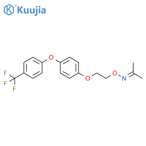 2-Propanone, O-[2-[4-[4-(trifluoromethyl)phenoxy]phenoxy]ethyl]oxime structure