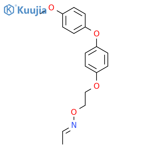 Acetaldehyde, O-[2-[4-(4-methoxyphenoxy)phenoxy]ethyl]oxime structure