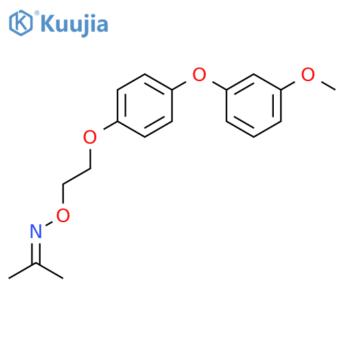 2-Propanone, O-[2-[4-(3-methoxyphenoxy)phenoxy]ethyl]oxime structure