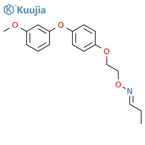Propanal, O-[2-[4-(3-methoxyphenoxy)phenoxy]ethyl]oxime structure