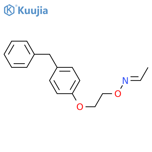 Acetaldehyde, O-[2-[4-(phenylmethyl)phenoxy]ethyl]oxime structure