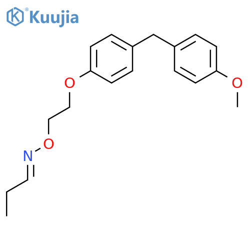 Propanal, O-[2-[4-[(4-methoxyphenyl)methyl]phenoxy]ethyl]oxime structure
