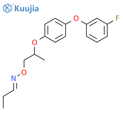 Propanal, O-[2-[4-(3-fluorophenoxy)phenoxy]propyl]oxime structure