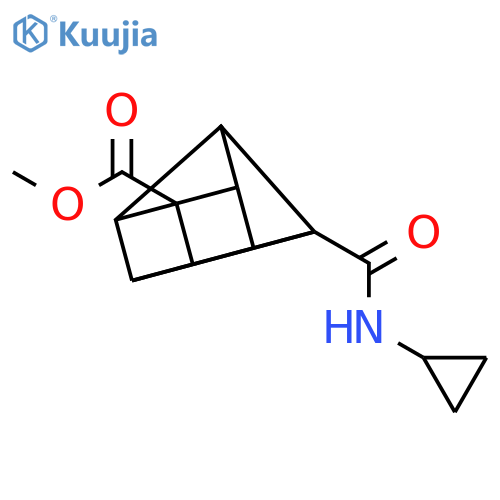 METHYL 4-(N-CYCLOPROPYLAMINOCARBONYL)CUBANECARBOXYLATE structure