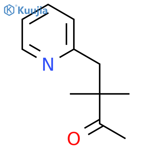 2-Butanone, 3,3-dimethyl-4-(2-pyridinyl)- structure