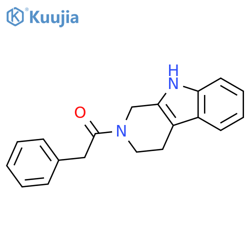 1H-Pyrido[3,4-b]indole, 2,3,4,9-tetrahydro-2-(phenylacetyl)- structure