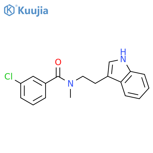 BENZAMIDE, 3-CHLORO-N-[2-(1H-INDOL-3-YL)ETHYL]-N-METHYL- structure