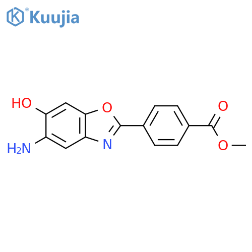 Methyl 4-(5-amino-6-hydroxybenzo[d]oxazol-2-yl)benzoate structure