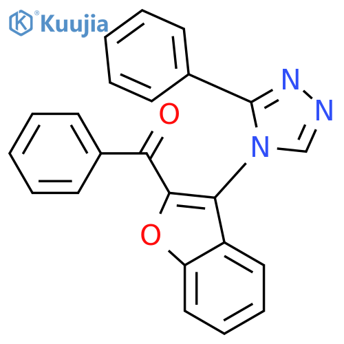 Methanone, phenyl[3-(3-phenyl-4H-1,2,4-triazol-4-yl)-2-benzofuranyl]- structure