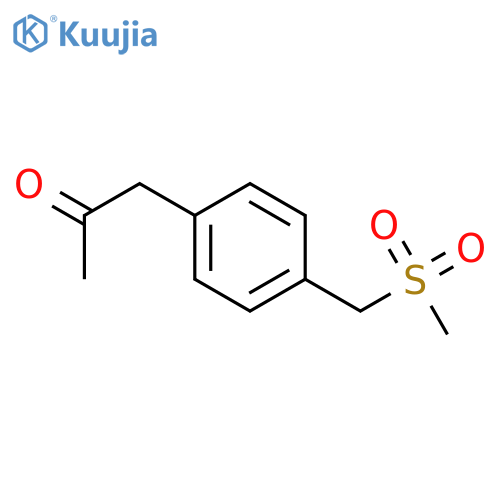 2-Propanone, 1-[4-[(methylsulfonyl)methyl]phenyl]- structure
