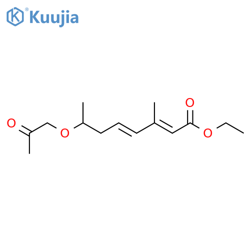 2,4-Octadienoic acid, 3-methyl-7-(2-oxopropoxy)-, ethyl ester structure