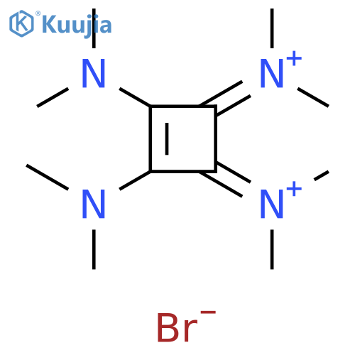 Methanaminium,N,N'-[3,4-bis(dimethylamino)-3-cyclobutene-1,2-diylidene]bis[N-methyl-, dibromide structure
