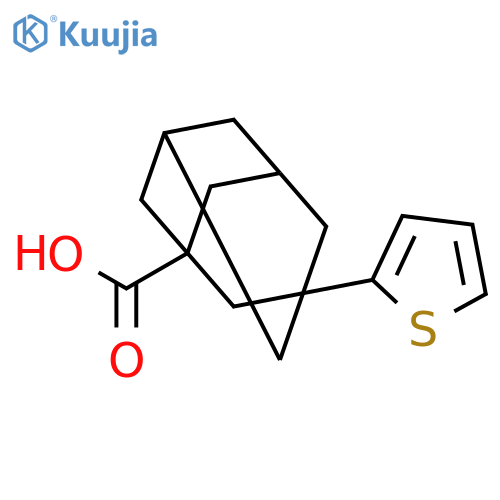 Tricyclo[3.3.1.13,7]decane-1-carboxylic acid, 3-(2-thienyl)- structure