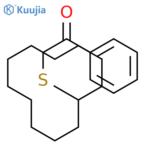 Ethanone, 2-(cyclododecylthio)-1-phenyl- structure