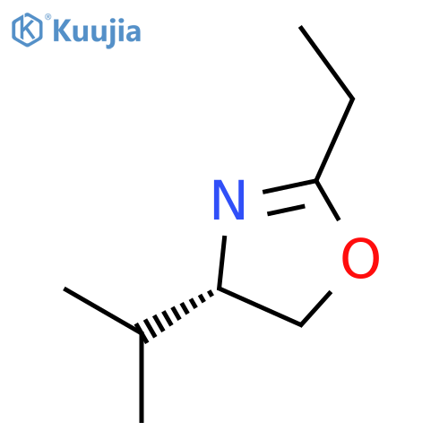 Oxazole, 2-ethyl-4,5-dihydro-4-(1-methylethyl)-, (S)- structure