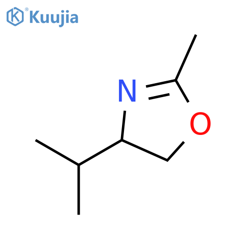 Oxazole, 4,5-dihydro-2-methyl-4-(1-methylethyl)-, (S)- structure