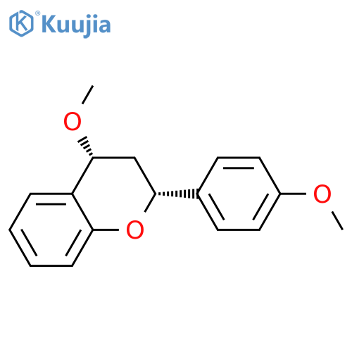 2H-1-BENZOPYRAN, 3,4-DIHYDRO-4-METHOXY-2-(4-METHOXYPHENYL)-, CIS- structure