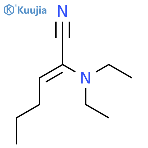 2-Hexenenitrile, 2-(diethylamino)-, (Z)- structure